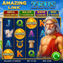 JackpotCity - Amazing Link Zeus Slot Game