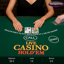 JackpotCity - Live Casino Holdem - Social Gaming Experience